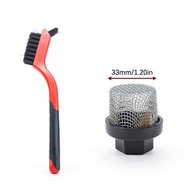 Stainless Steel Strainer 4 Pcs 3/4in -14 Aerator Mesh with Brush LJZP-1