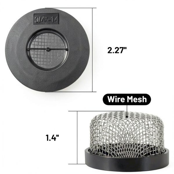 Marine Aerator Screen Strainer 3/4-14 Stainless Steel Mesh by Amviner-1